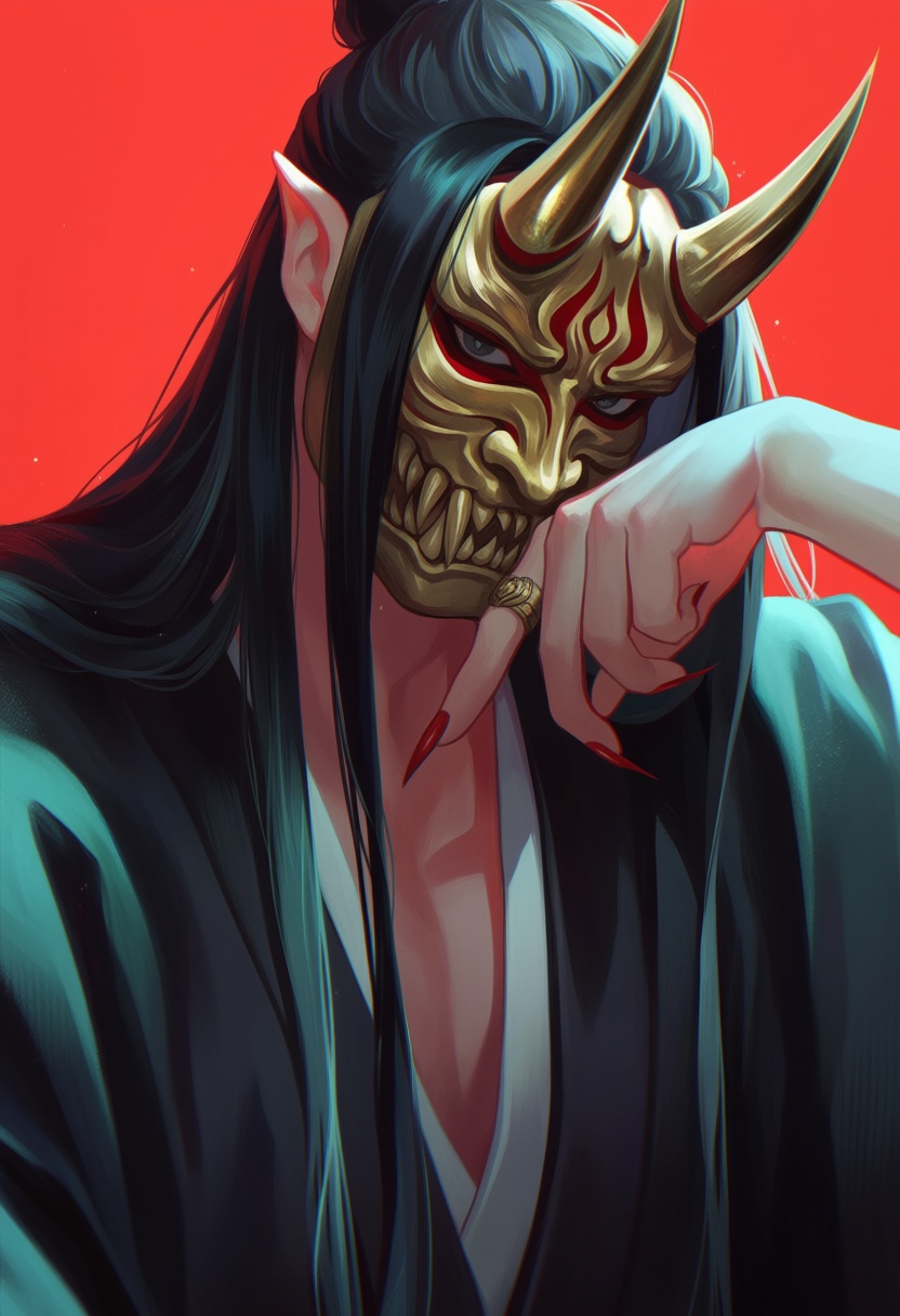 safe,  1boy,  mask on Tensor.Art
