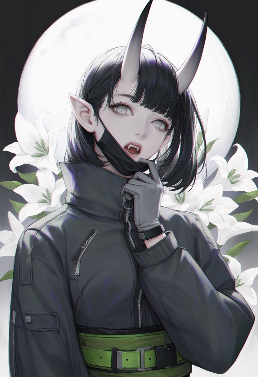 1girl,  solo,  gloves on Tensor.Art