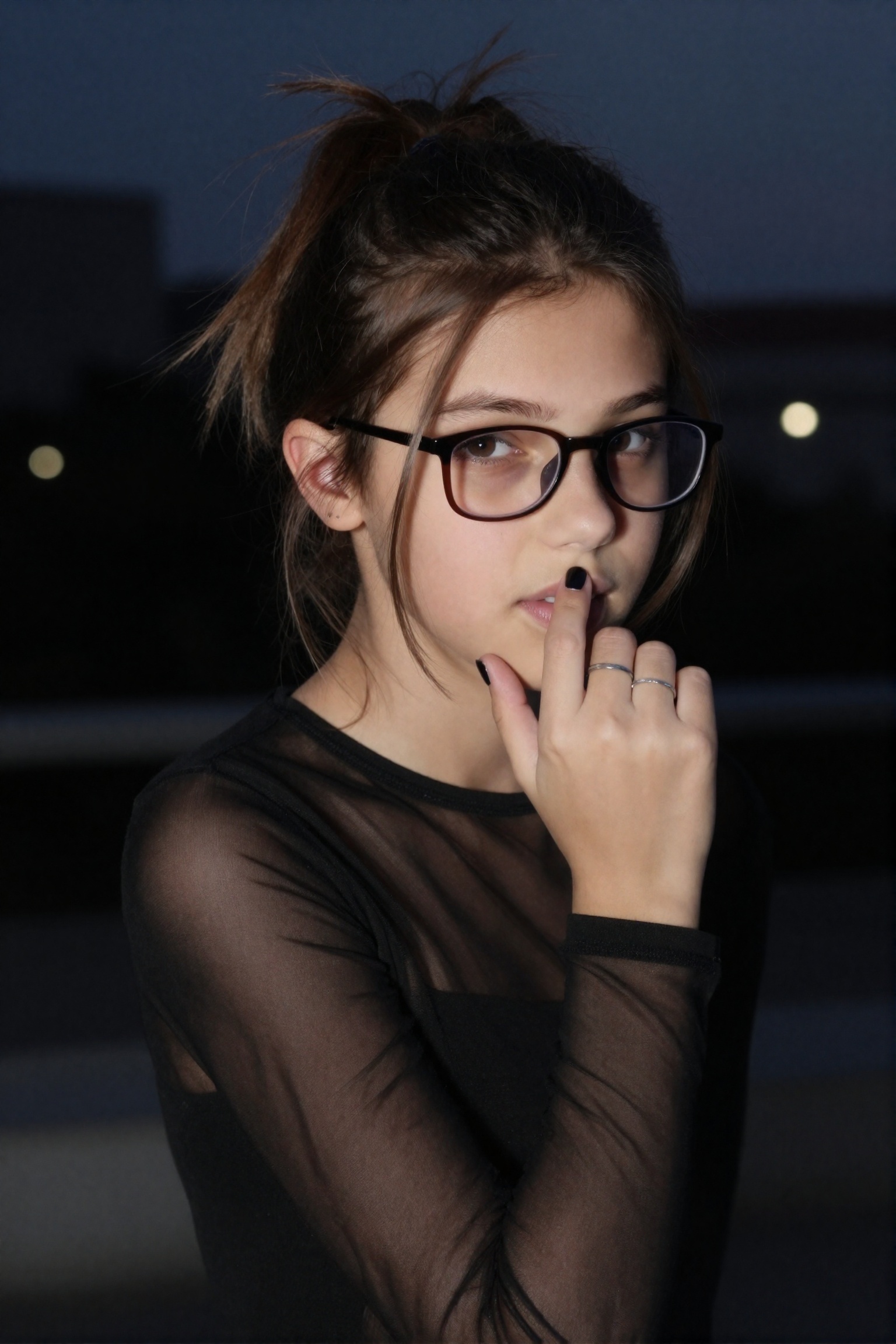 digital photography,  shallow depth of field,  artificial strobe lighting creating specular highlights on Tensor.Art