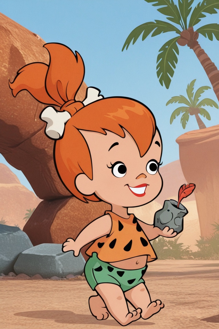The Flinstones,  Pebbles Flintstone,  1girl on Tensor.Art