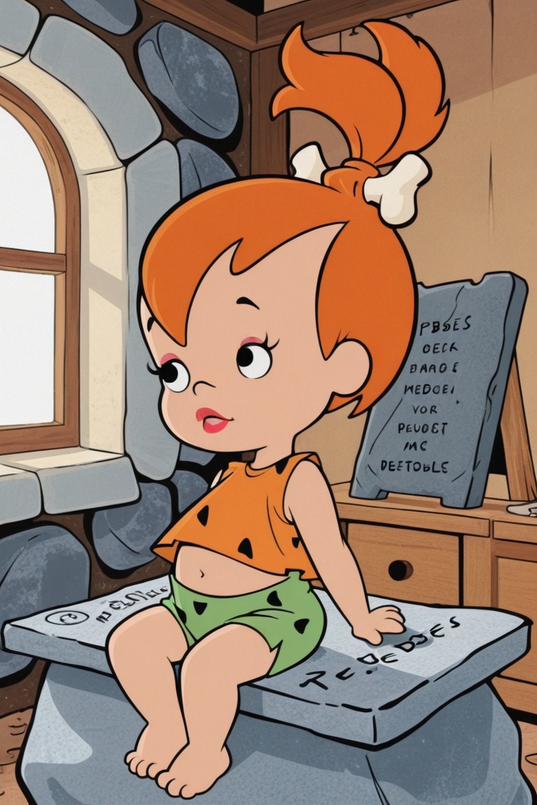 The Flinstones,  Pebbles Flintstone,  1girl on Tensor.Art