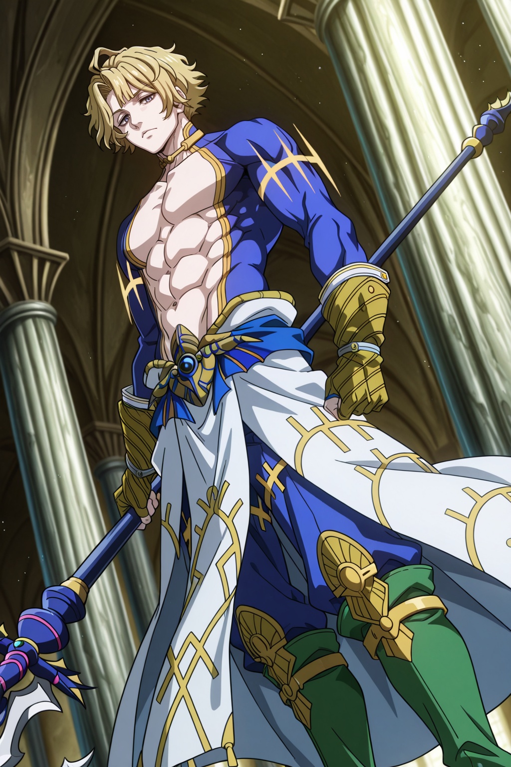 male focus,  1boy,  poseidon \(shuumatsu no valkyrie\) on Tensor.Art