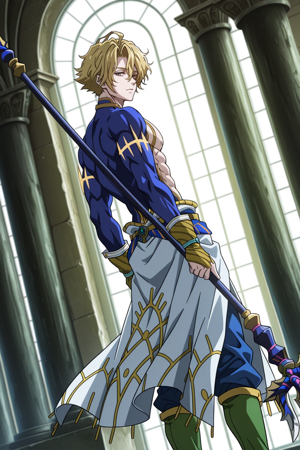 male focus,  1boy,  poseidon \(shuumatsu no valkyrie\) on Tensor.Art
