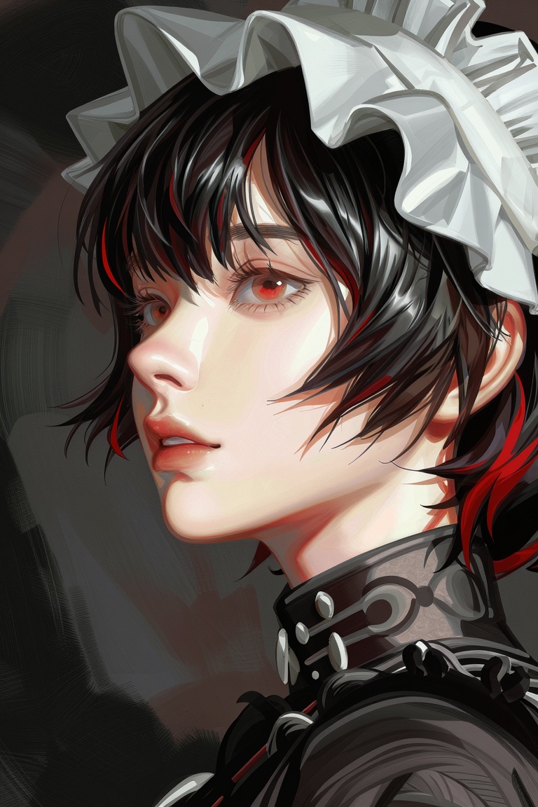 @pluvium_grandis,  semi-realistic digital painting,  smooth realistic skin shading with soft subsurface scattering on Tens...