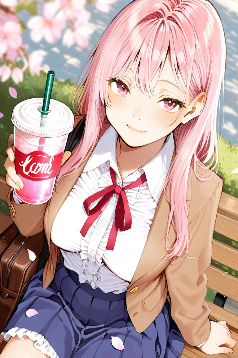 1girl,  solo,  pink hair on Tensor.Art