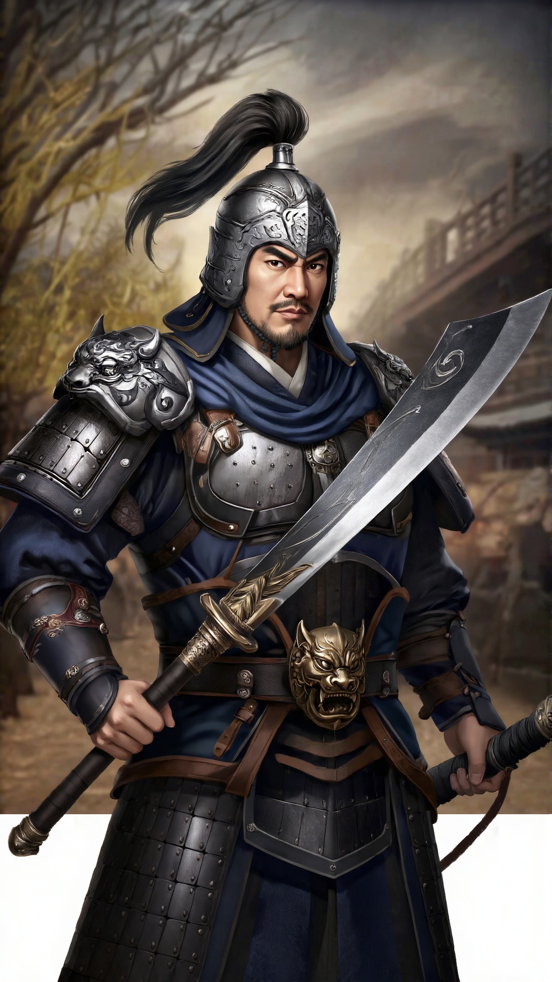 三国时期武将,  四十岁。身材魁梧,  国字脸 by 一起旅行 on Tensor.Art