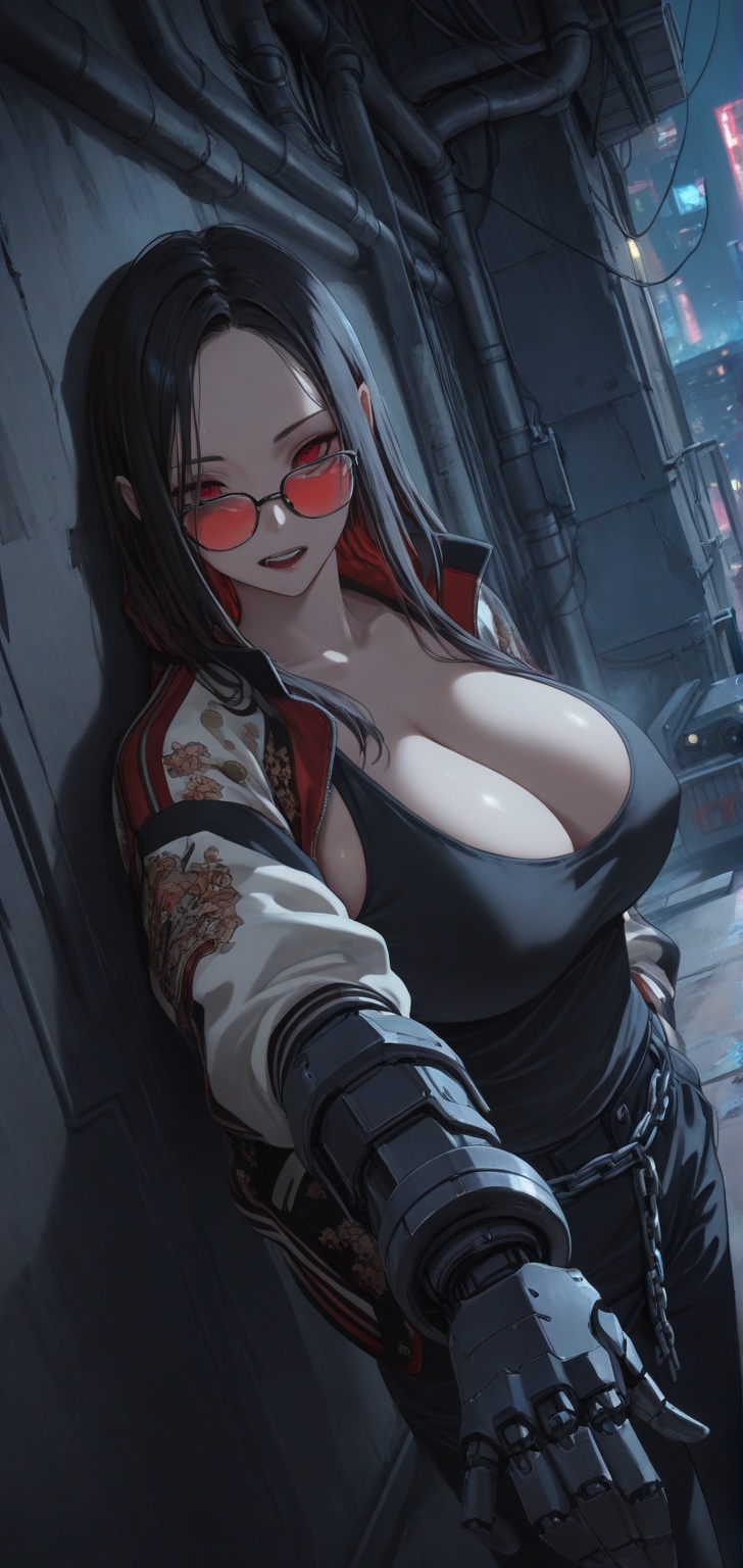 1girl,  extremely close up,  sukajan jacket on Tensor.Art