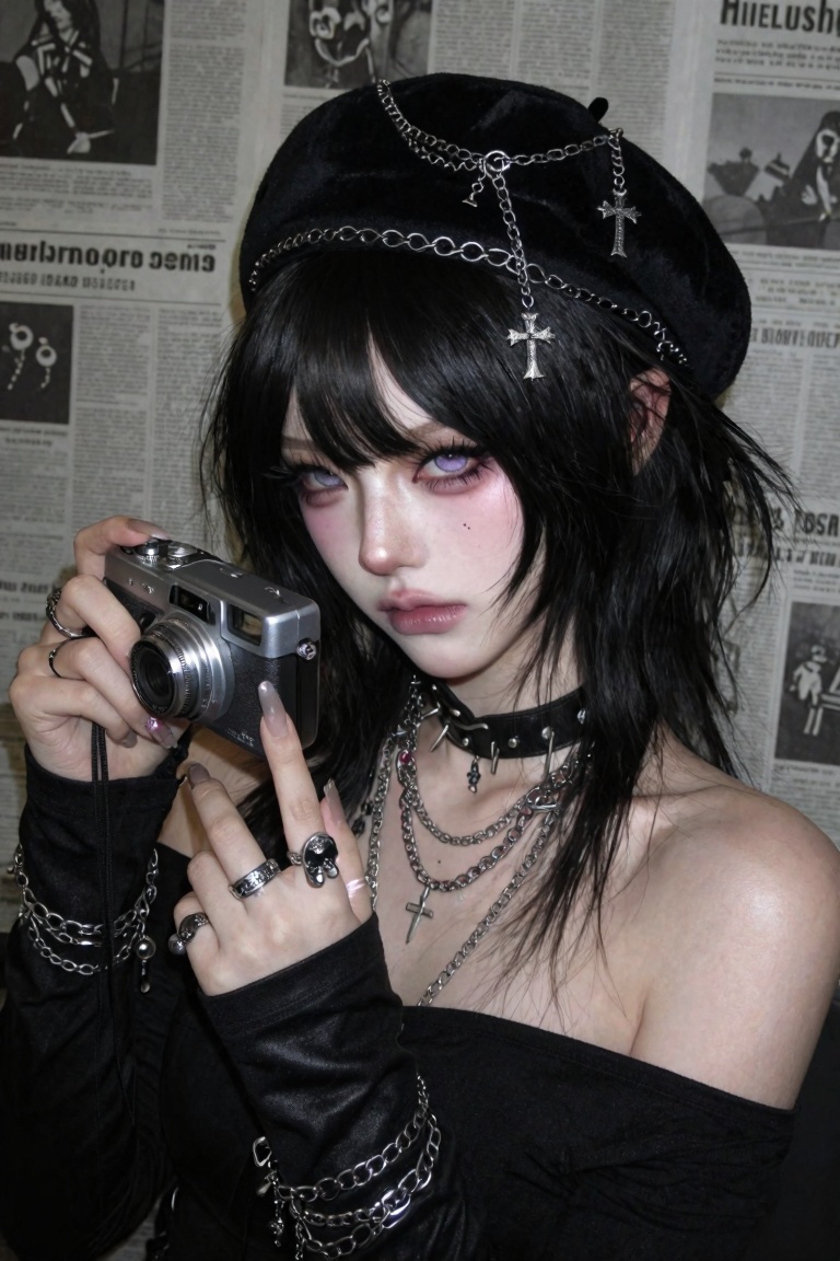 A beautiful young woman with a pretty face,  cold expression,  radiant complexion on Tensor.Art