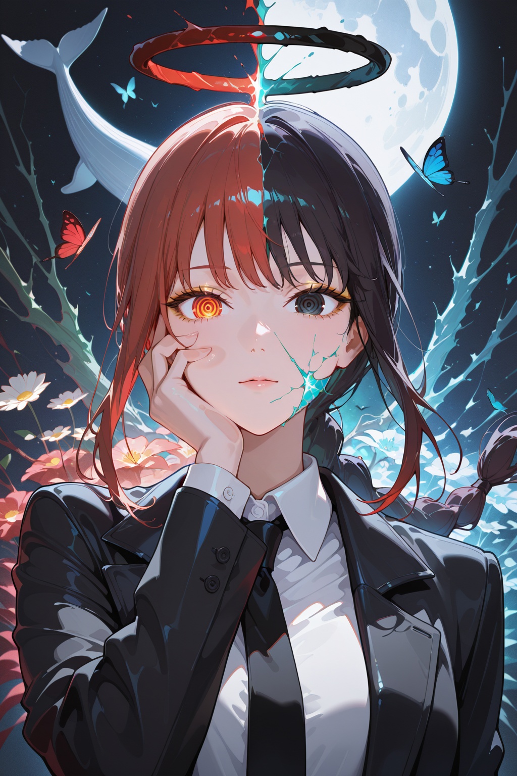 makima \(chainsaw man\),  1girl,  abstract on Tensor.Art