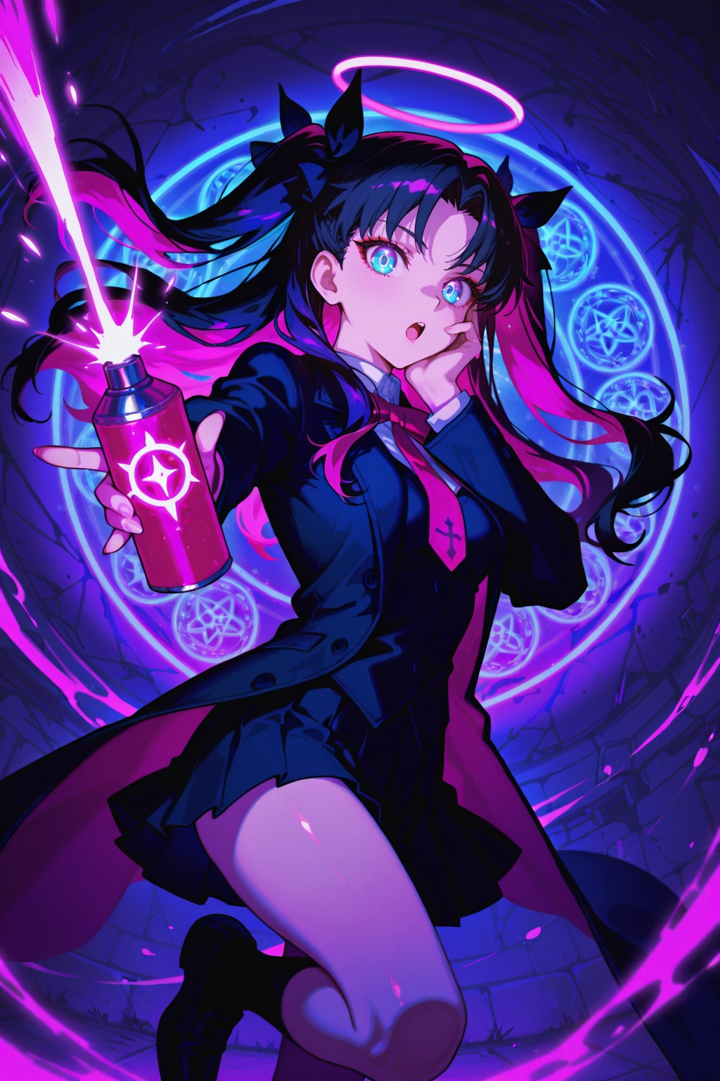 tohsaka rin,  1girl,  :o on Tensor.Art
