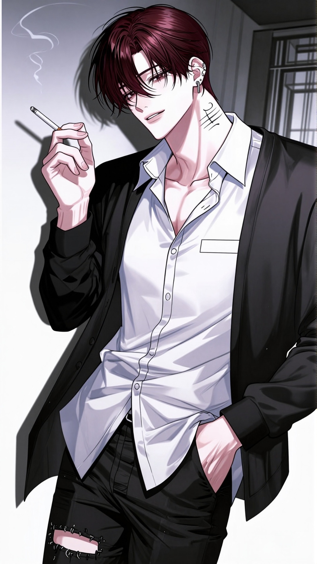 ((night,  room background)) ((sketch,  1man on Tensor.Art