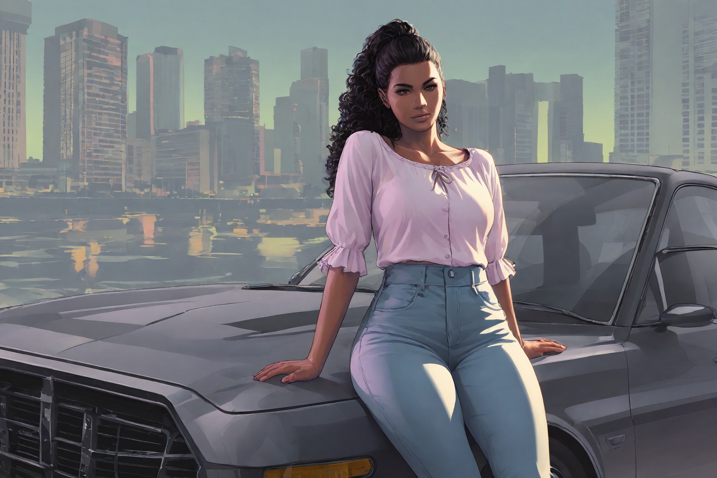 gtaVI-style,  1girl,  woman on Tensor.Art