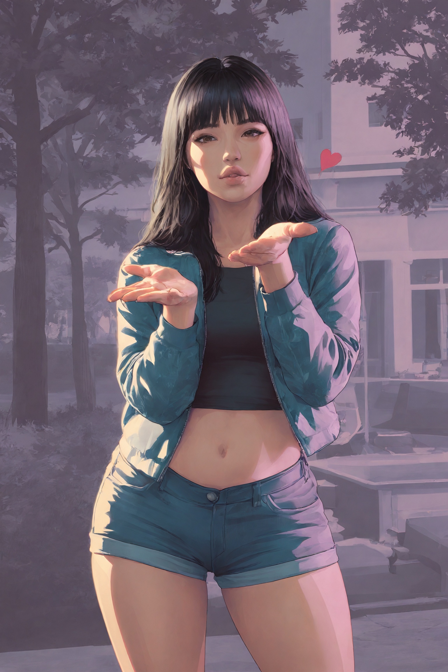 gtaVI-style,  1girl,  asian woman on Tensor.Art