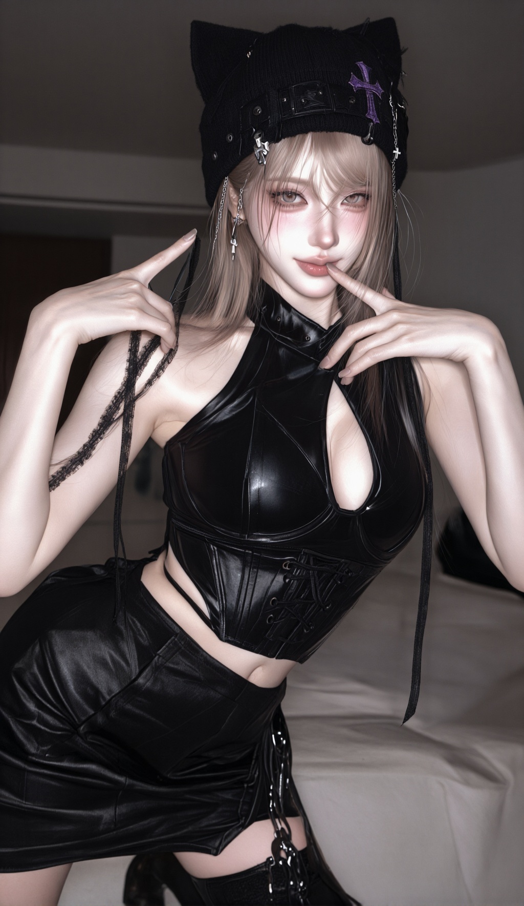 1 female,  solo,  soft diffused indoor lighting on Tensor.Art
