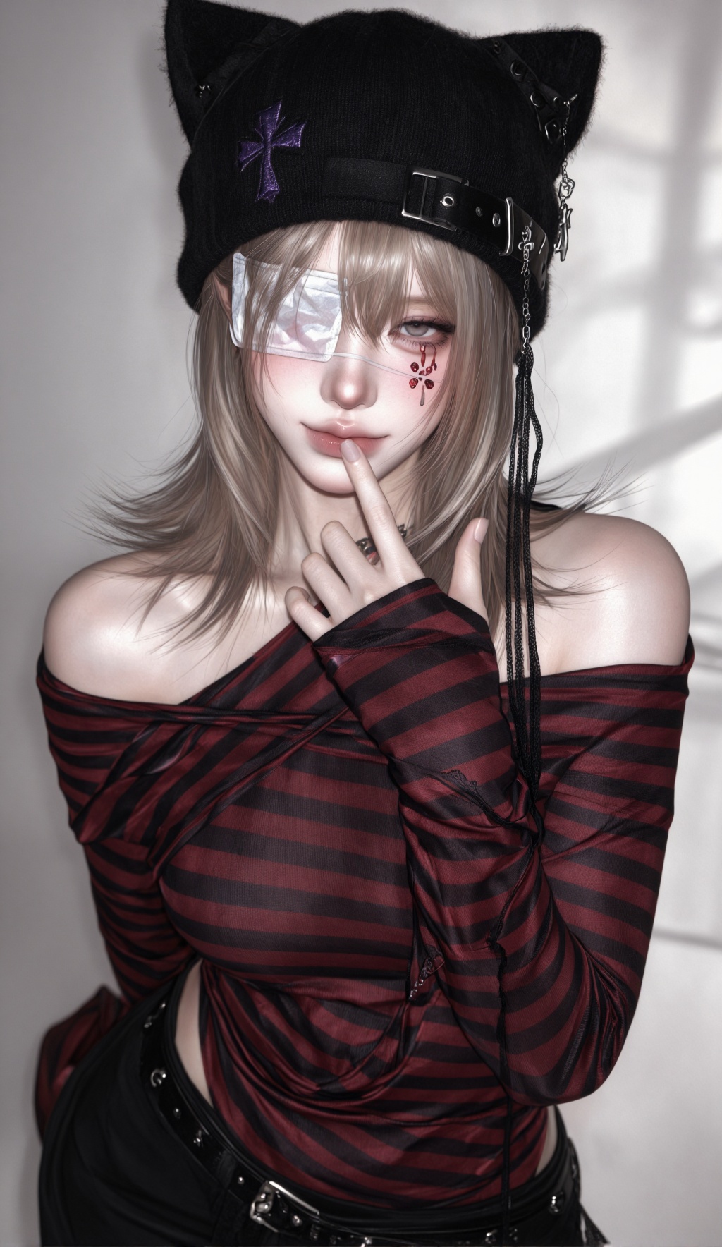 1 female,  solo,  soft diffused indoor lighting on Tensor.Art