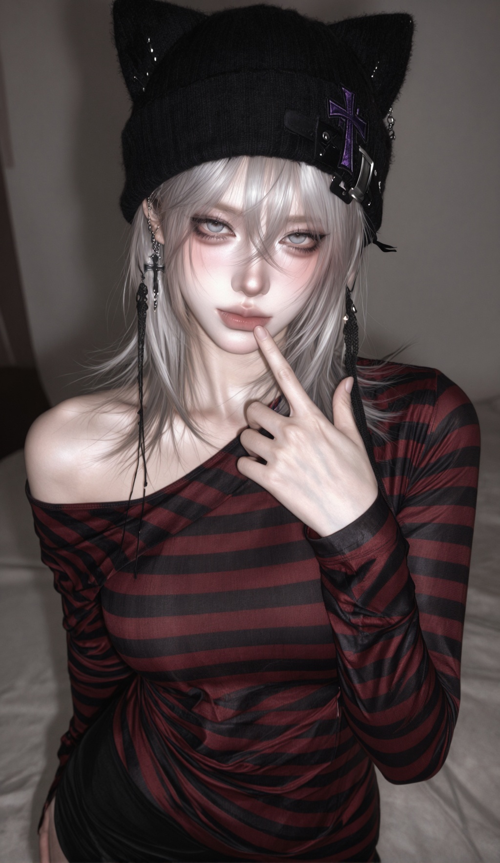 1 female,  solo,  soft diffused indoor lighting on Tensor.Art