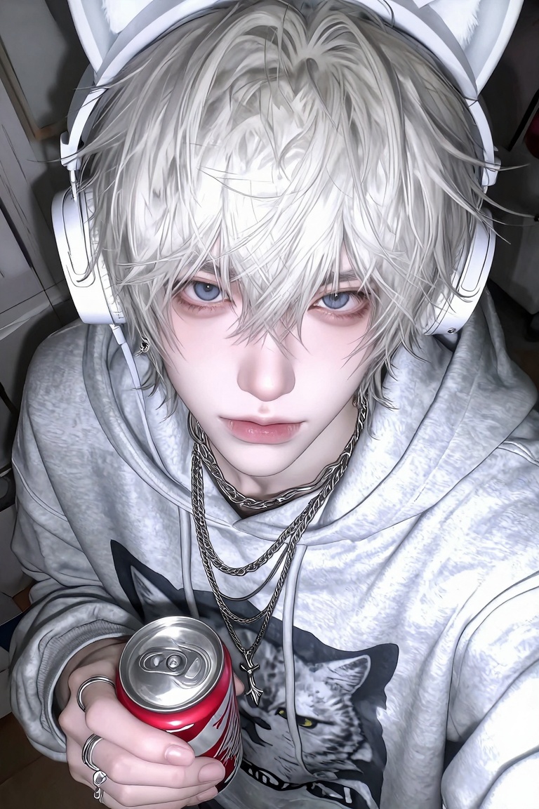 1 man,  solo,  white hair on Tensor.Art