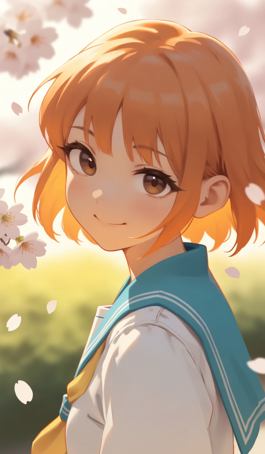 1girl,  solo,  looking back on Tensor.Art