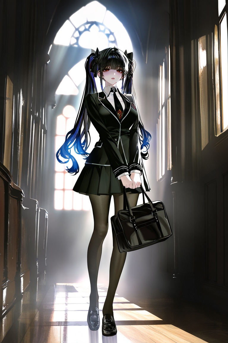 1 woman,  solo,  beautiful gothic girl on Tensor.Art