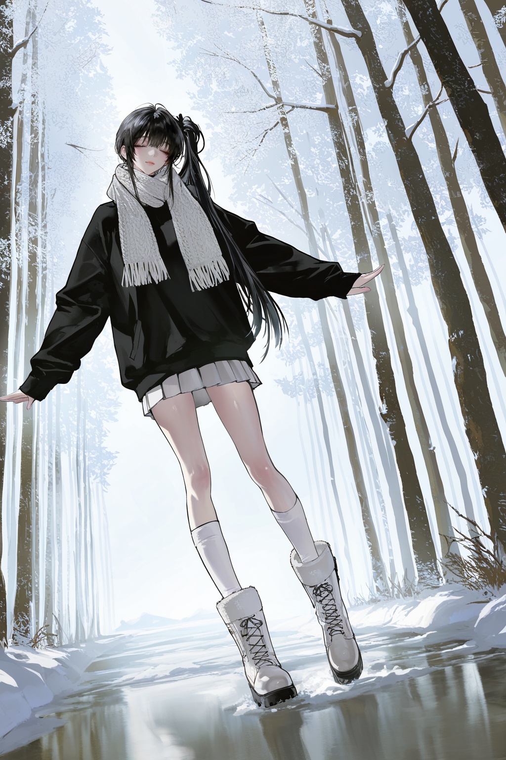 1girl,  solo,  petite girl on Tensor.Art