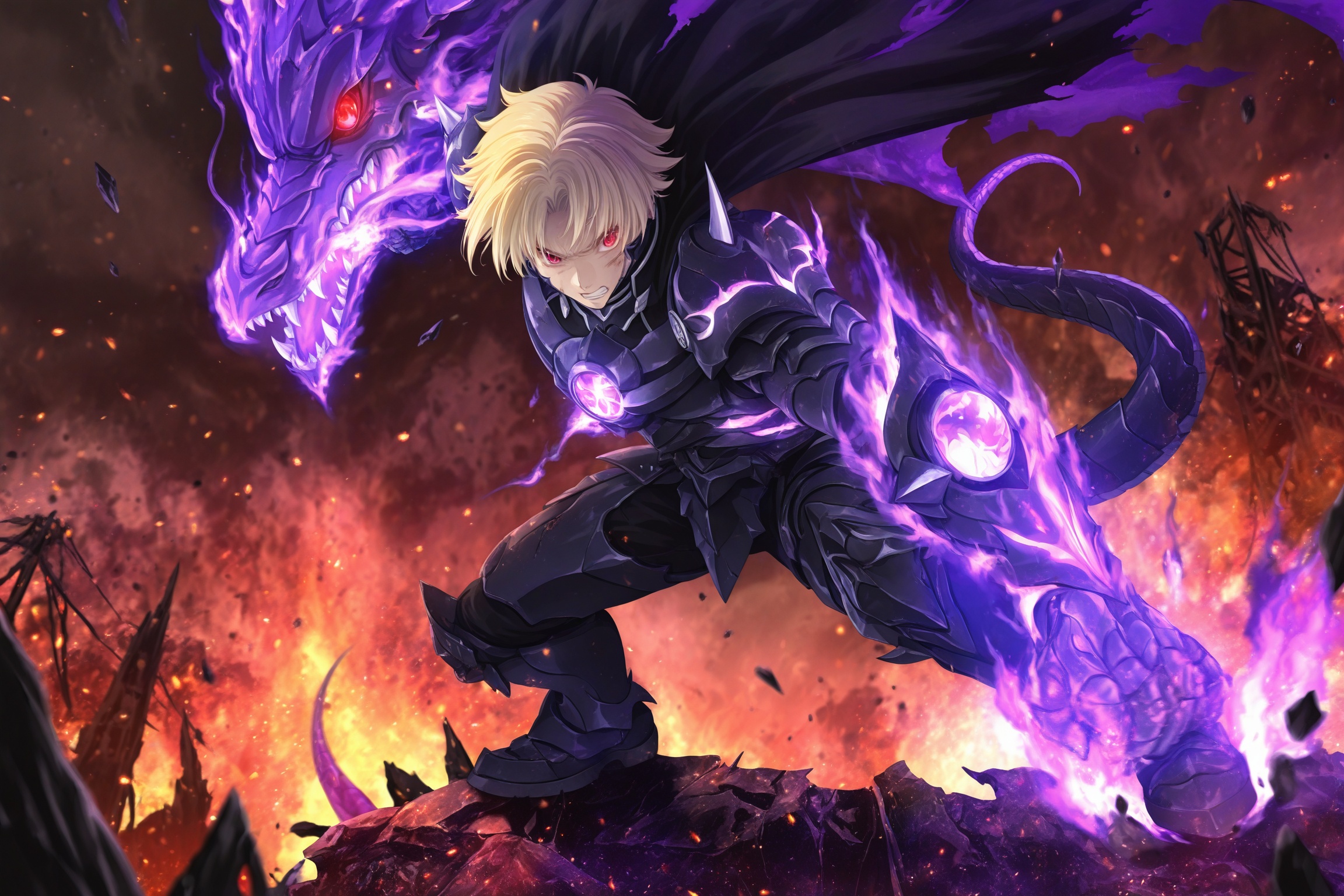 saji prison dragon armor,  saji absorption line,  saji genshirou on Tensor.Art