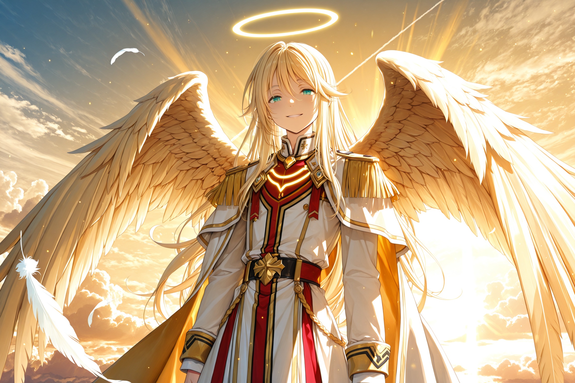 michael_hsdxd_illxl`,  `***** male`,  `long blond hair` on Tensor.Art
