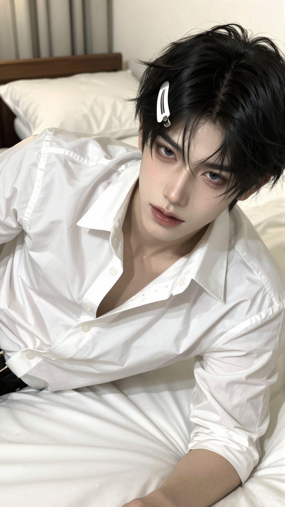 1. A man,  alone,  with black hair on Tensor.Art