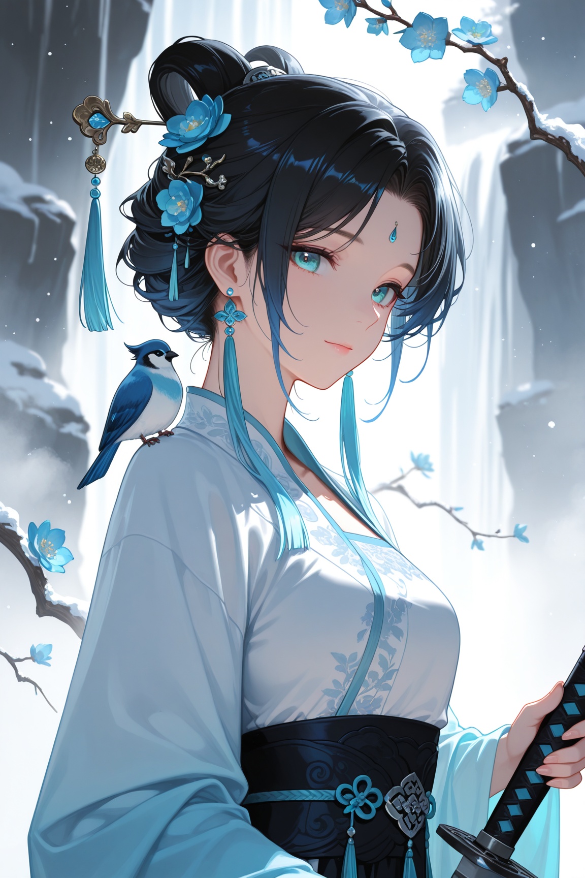 1woman,  solo,  ancient chinese clothes on Tensor.Art