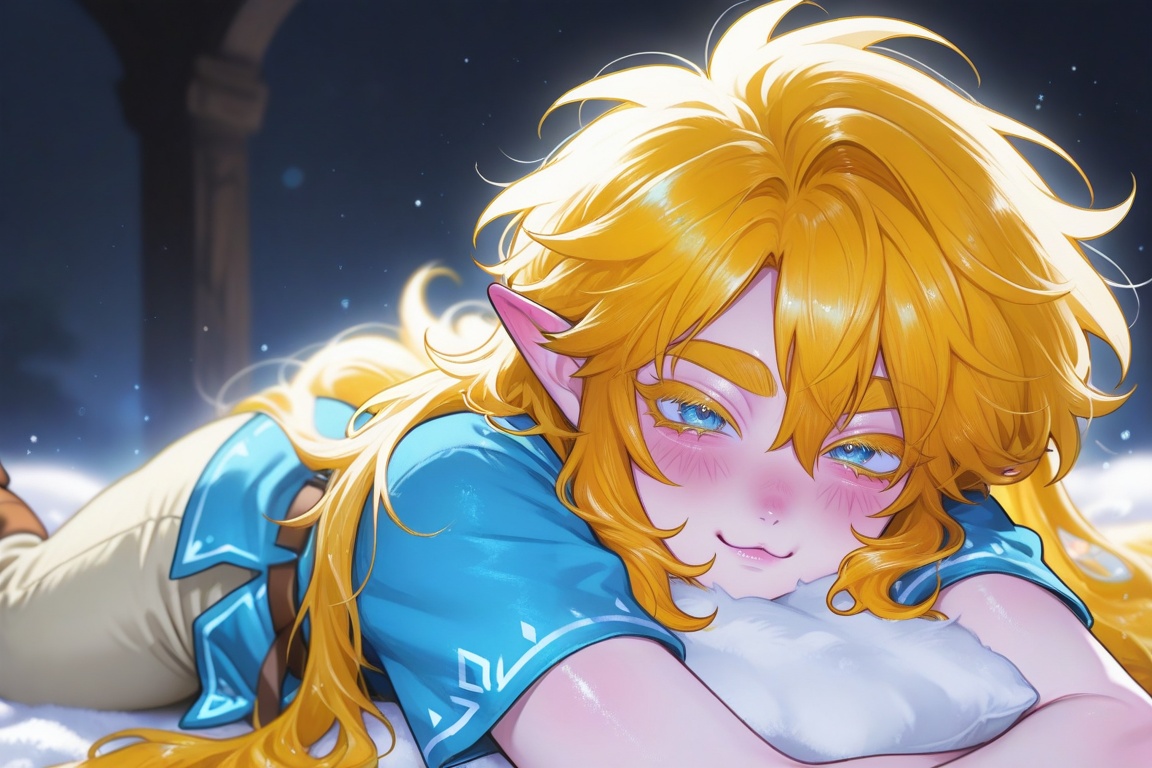 (soft colors,  colored outlines),  little blush on Tensor.Art