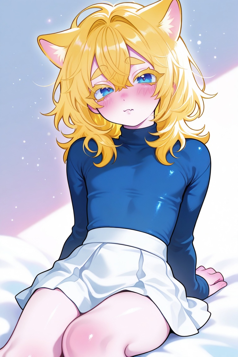 (soft colors,  colored outlines),  little blush on Tensor.Art