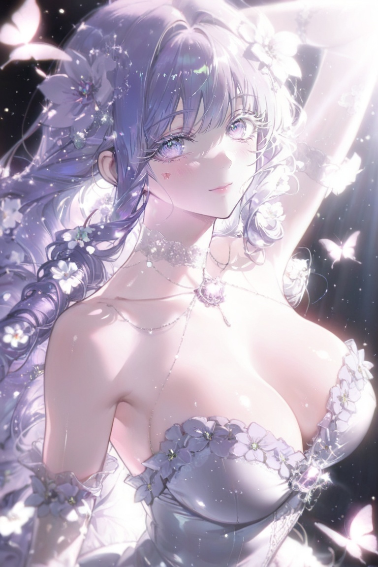 1girl,  waist-up portrait,  soft feminine aura on Tensor.Art