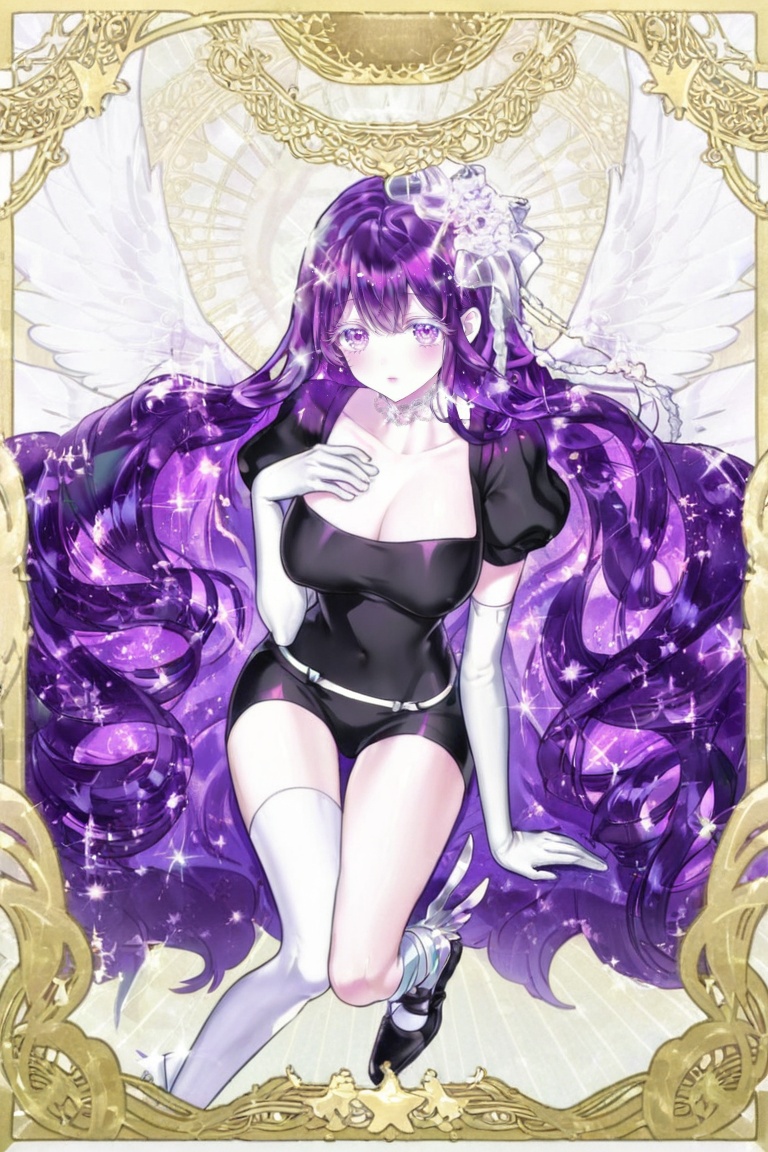 angelic gothic lolita fashion,  white and ivory palette,  lavish white floral headdress on Tensor.Art