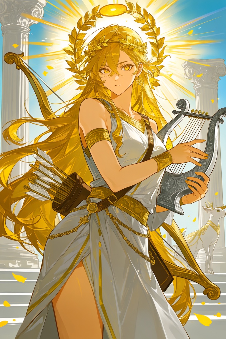masterpiece,  best quality,  score_7 female Apollo on Tensor.Art
