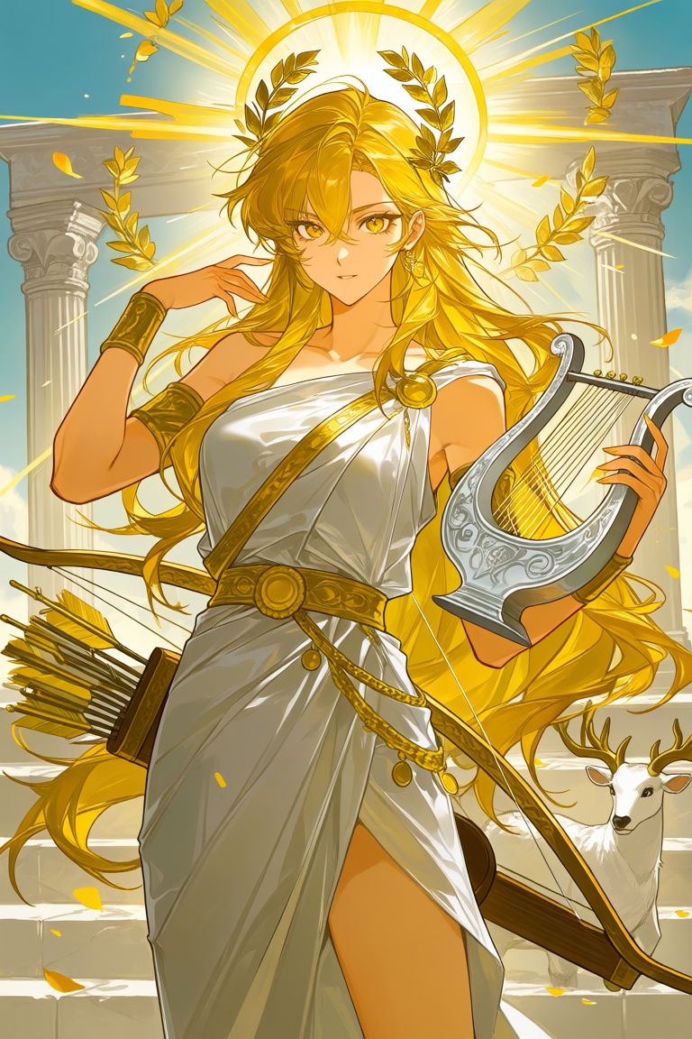 masterpiece,  best quality,  score_7 female Apollo on Tensor.Art