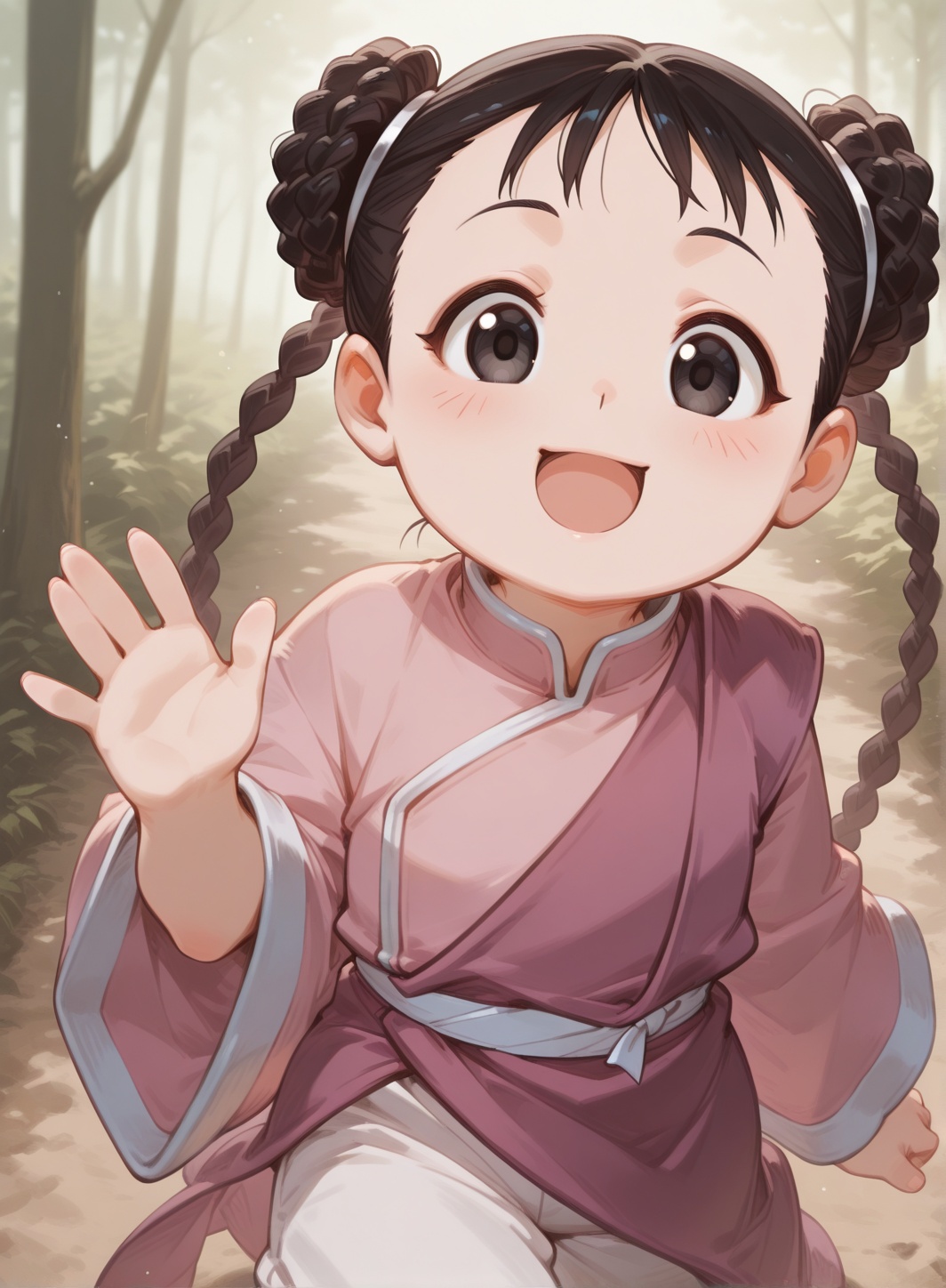 blurry background,  (Perfect hand anatomy),  highly detailed on Tensor.Art