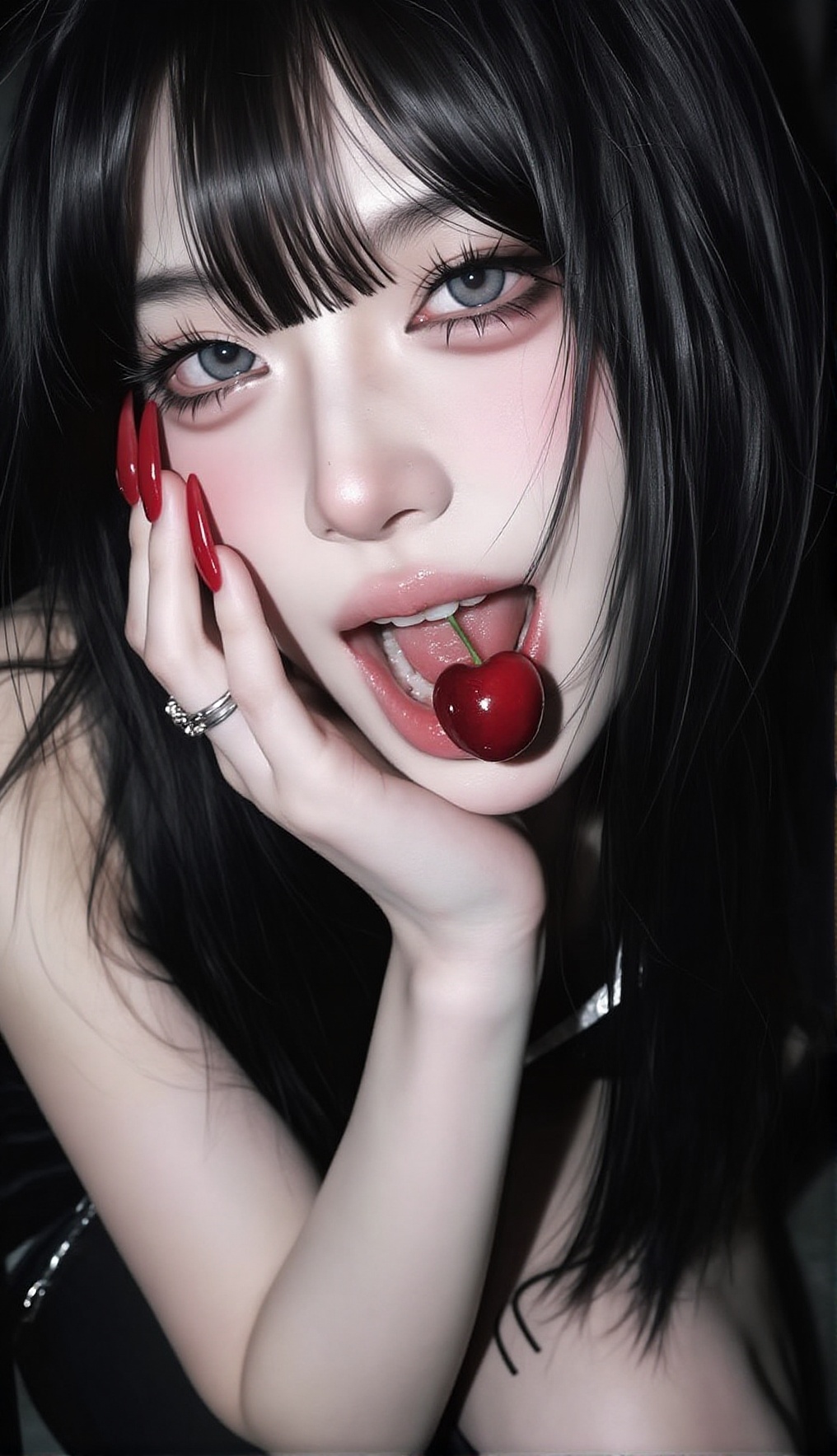 1 girl,  solo,  extreme close-up portrait on Tensor.Art