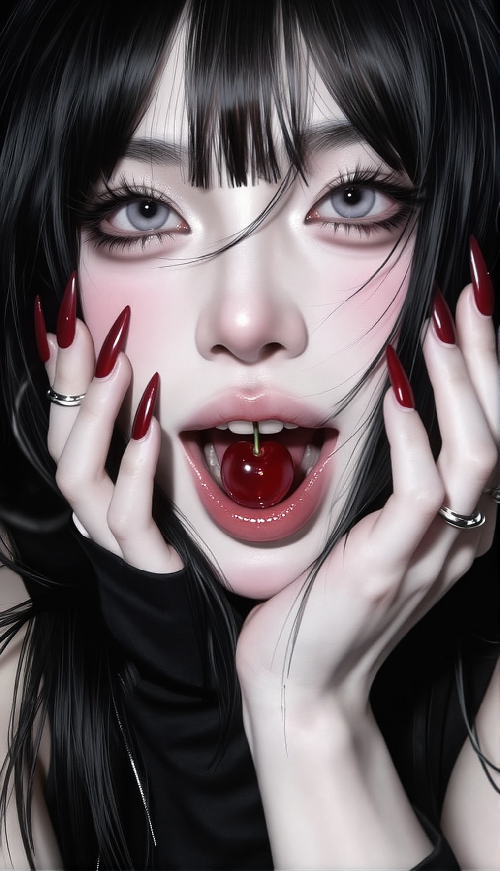 1 girl,  solo,  extreme close-up portrait on Tensor.Art