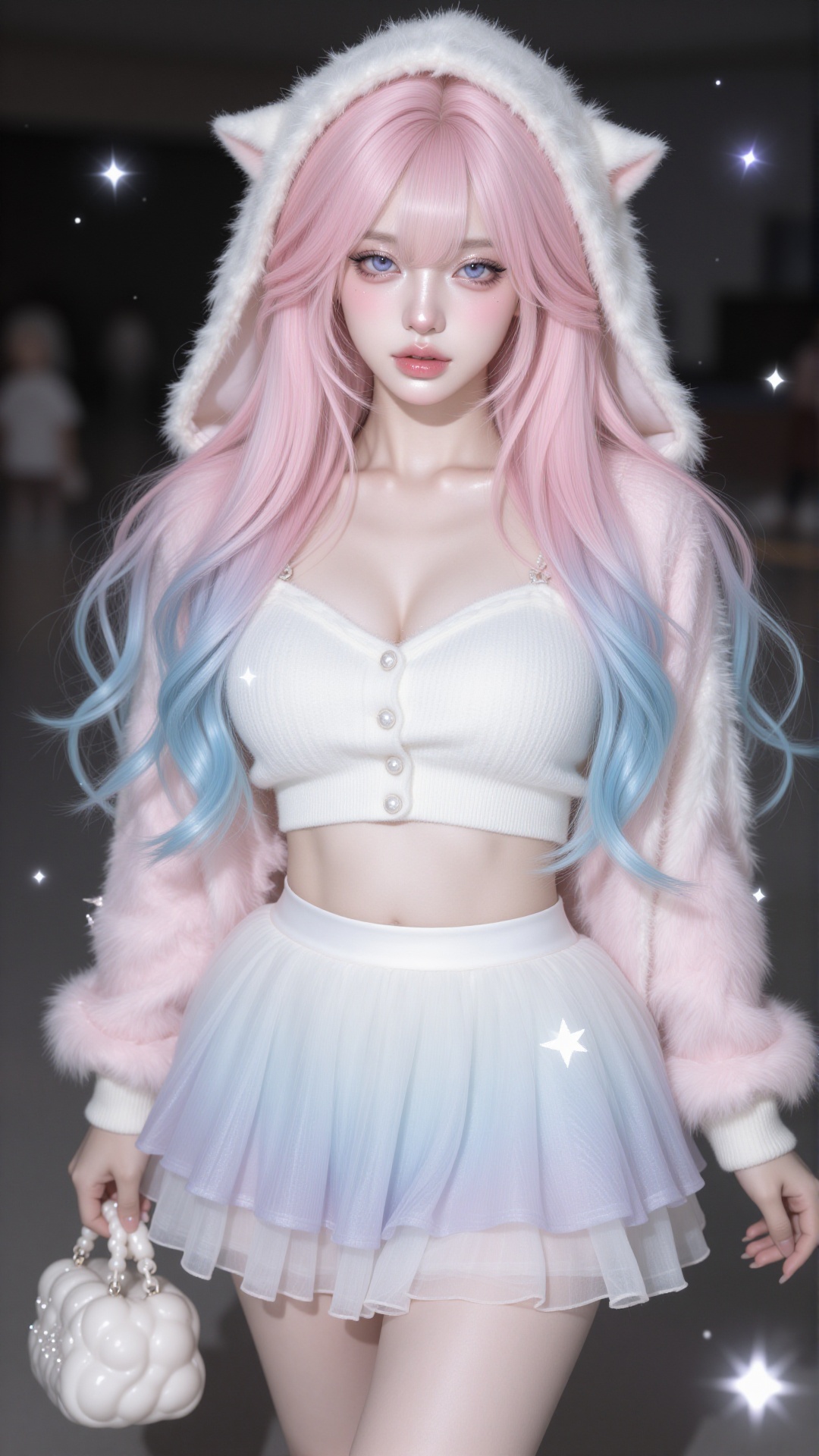 1girl,  solo,  Little Twin Stars aesthetic on Tensor.Art