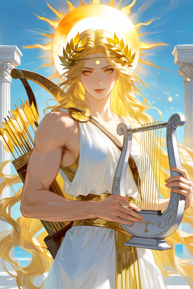 masterpiece,  best quality,  score_7 female Apollo on Tensor.Art