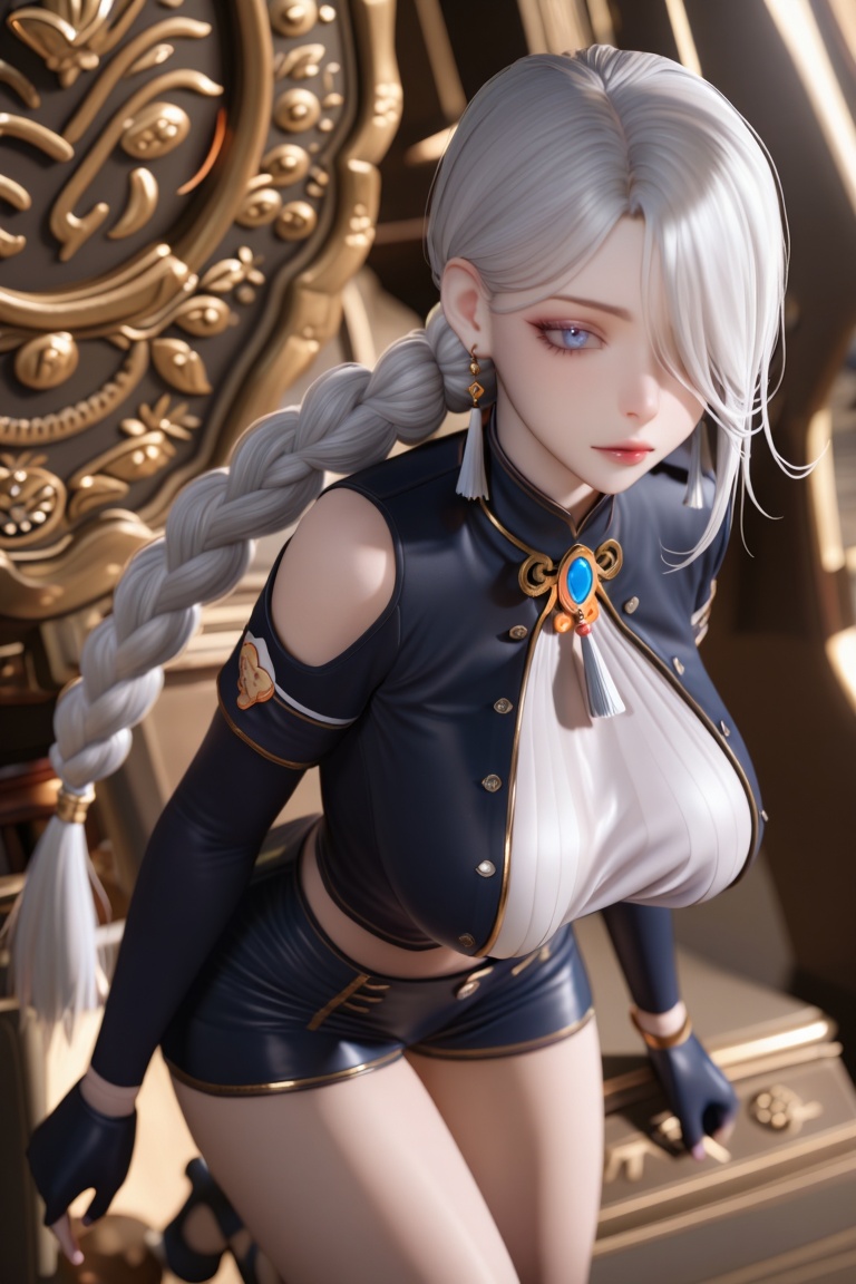3dcgi,  3d,  shenhe \(genshin impact\) on Tensor.Art