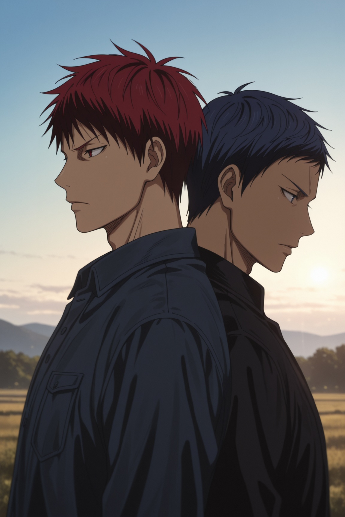 daiki aomine,  blue hair,  blue eyes on Tensor.Art