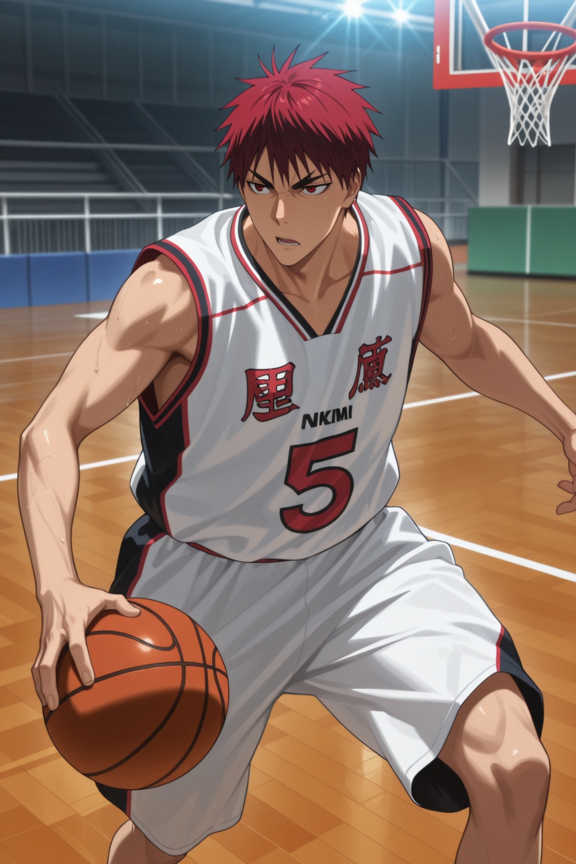 taiga kagami,  red hair,  red eyes on Tensor.Art