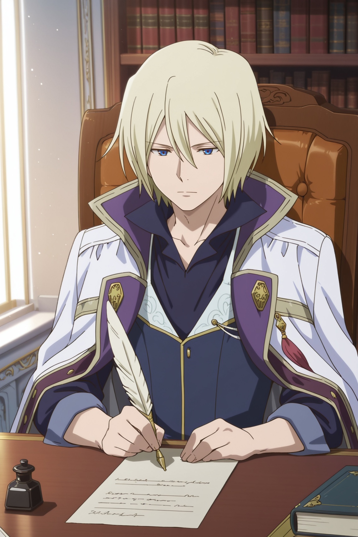 izana wistaria,  blonde hair,  blue eyes on Tensor.Art