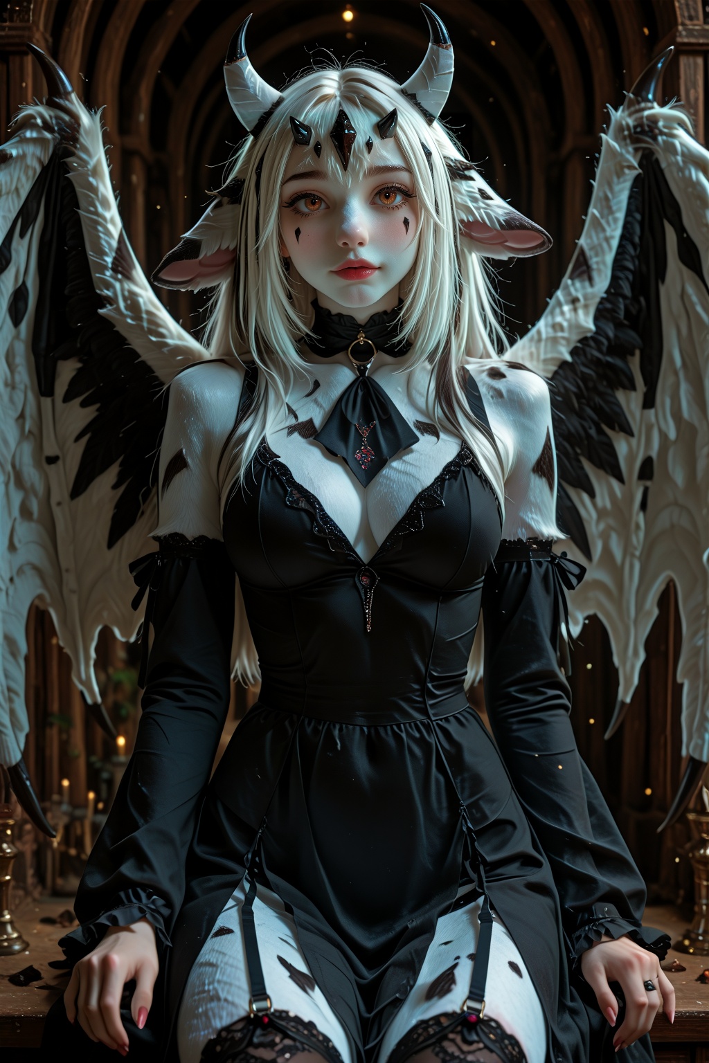 Gyumi,  gothic dress on Tensor.Art