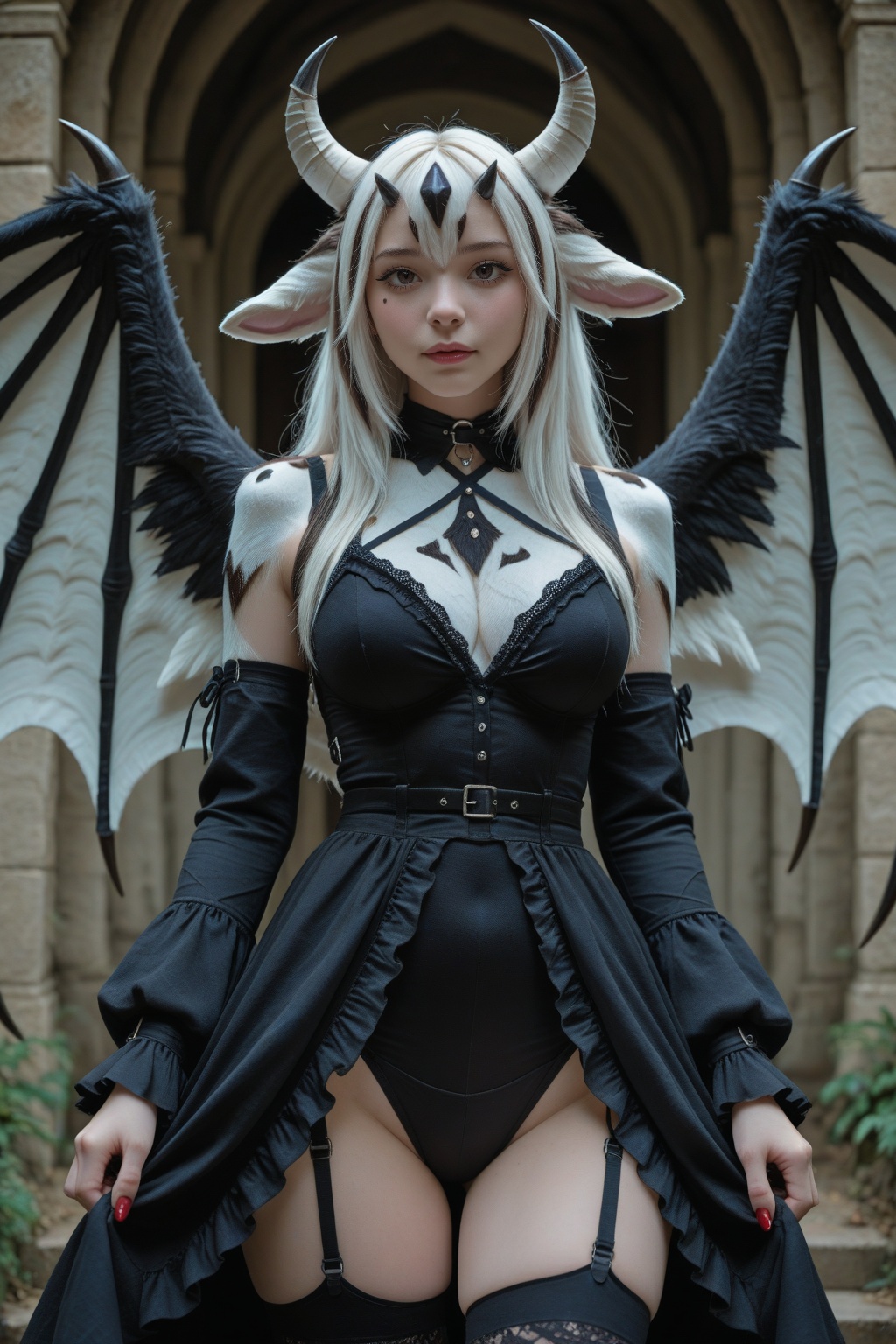Gyumi,  gothic dress on Tensor.Art
