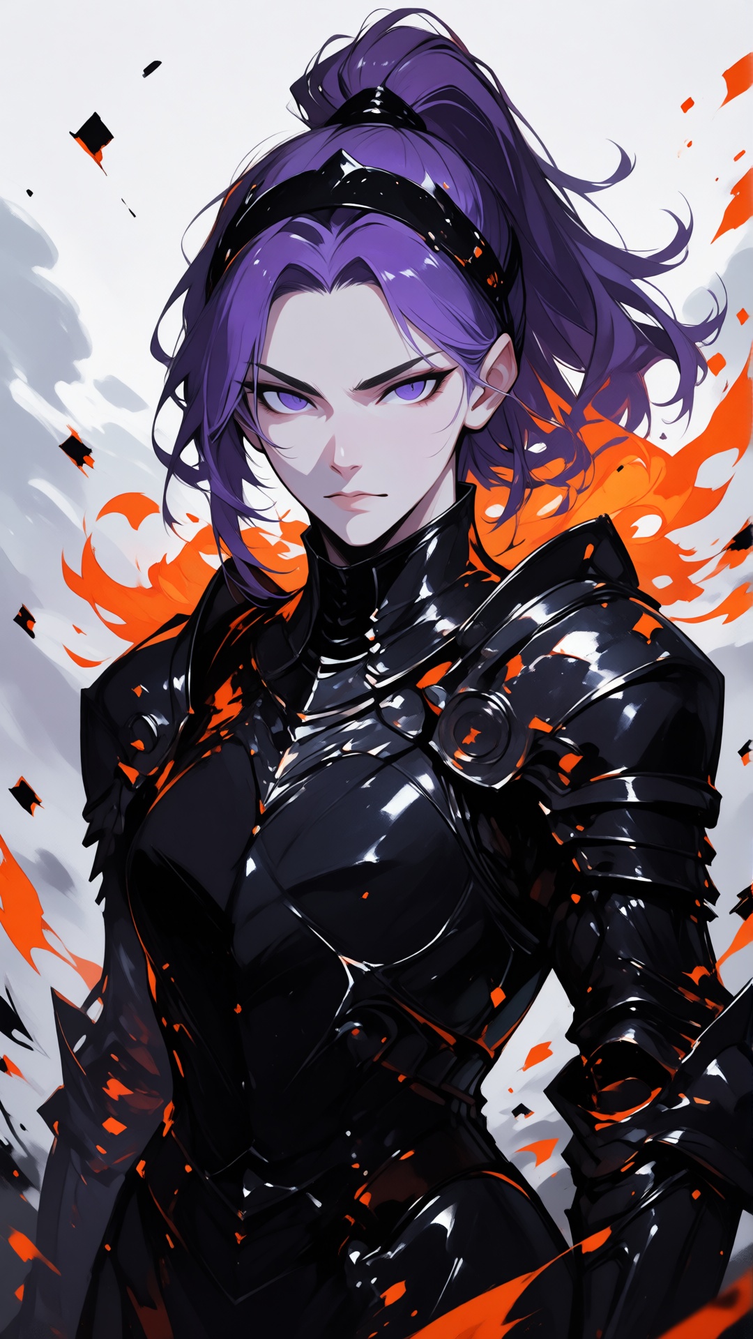 this is a digital illustration in a semi-realistic,  anime-inspired style,  the subject is a young on Tensor.Art