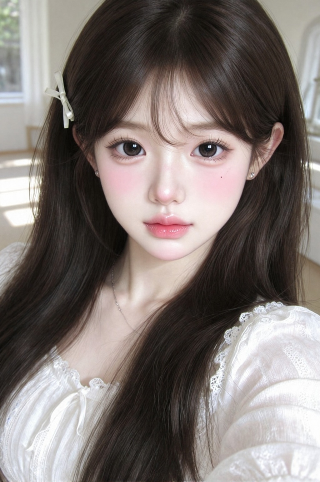 1 woman,  solo,  cute Korean beauty on Tensor.Art