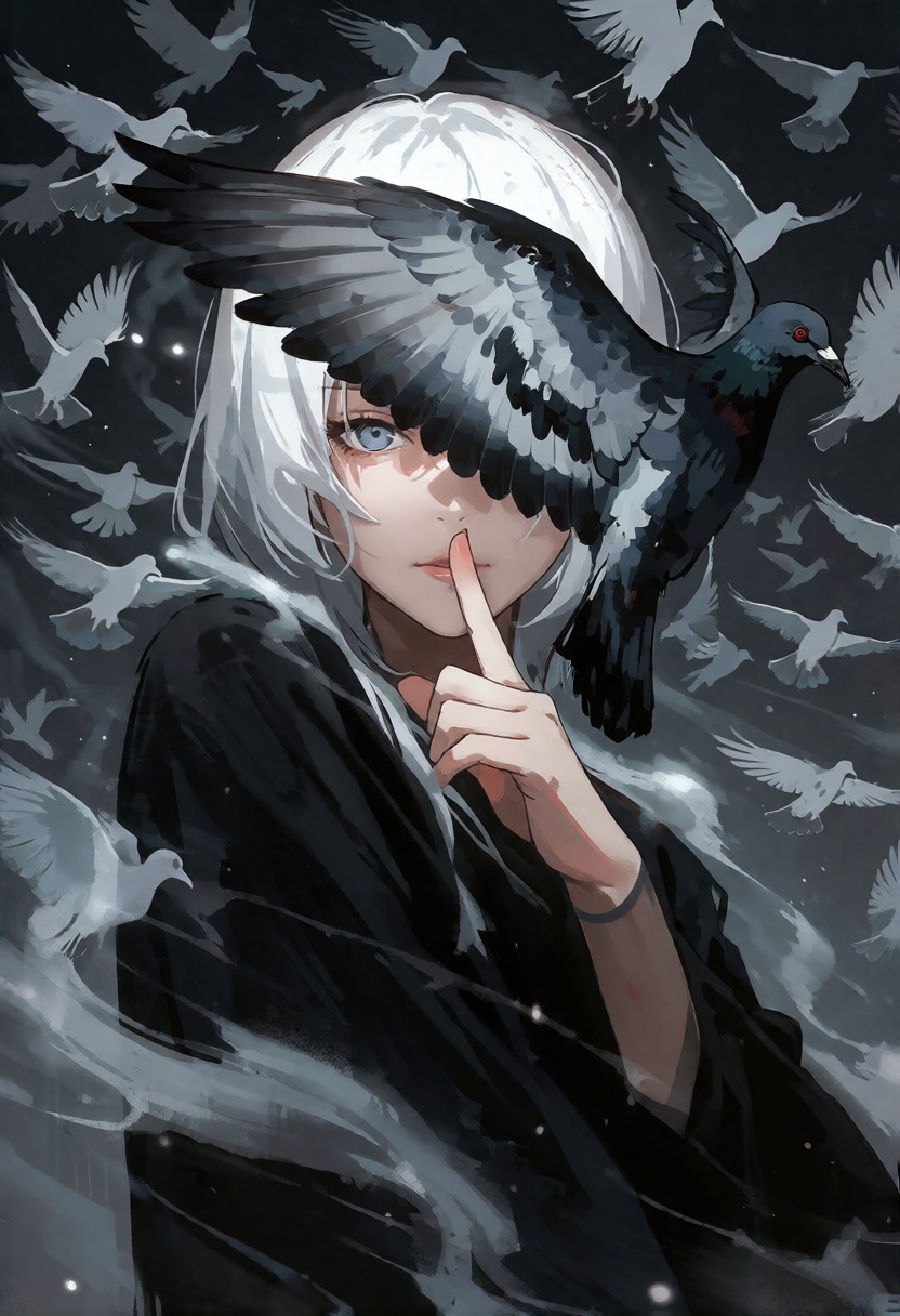 Anime cinematic Acrylic style painting that is expressive,  gives it a dynamic and emotional quality. Anime art of a styli...