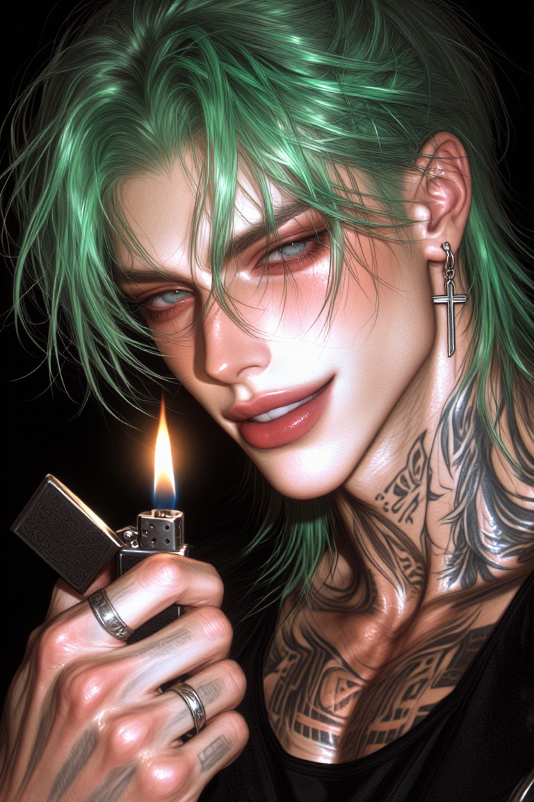 Tox1c1ty,  A man with sharp facial features,  including high cheekbones on Tensor.Art