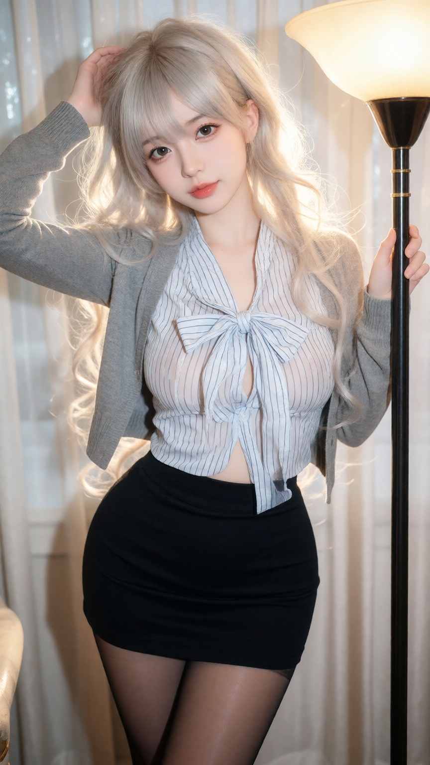 一位极具魅力的东亚年轻美女,  20岁出头,  清秀精致的脸庞 on Tensor.Art